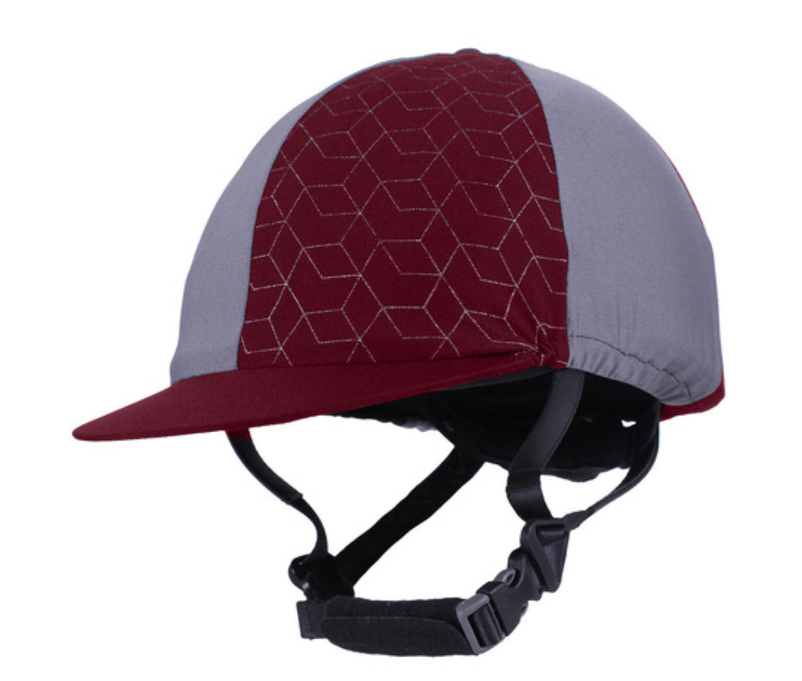 QHP Eldorado Helmet Cover - Ruby – Ecotak Horsewear