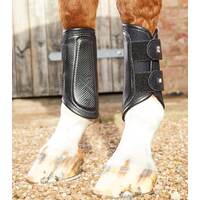 Premier Equine Carbon Air-Tech Double Locking Brushing Boots - Black