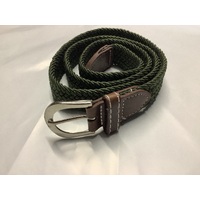 Ecotak Stretchy Webbing Belt - Olive narrow