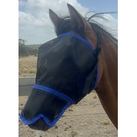 Ecotak Fly Mask with contoured nose - Royal Blue