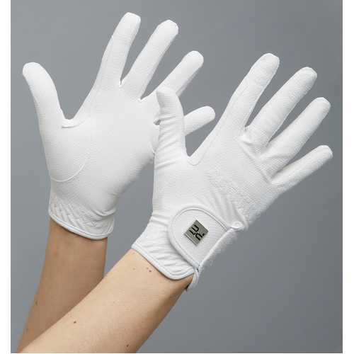 Premier Equine Metaro gloves - white [Size: Large]