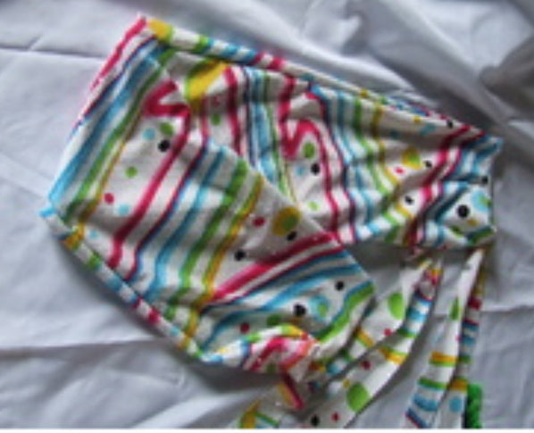 Ecotak Lycra Rugless Tail Bag - White pattern pony