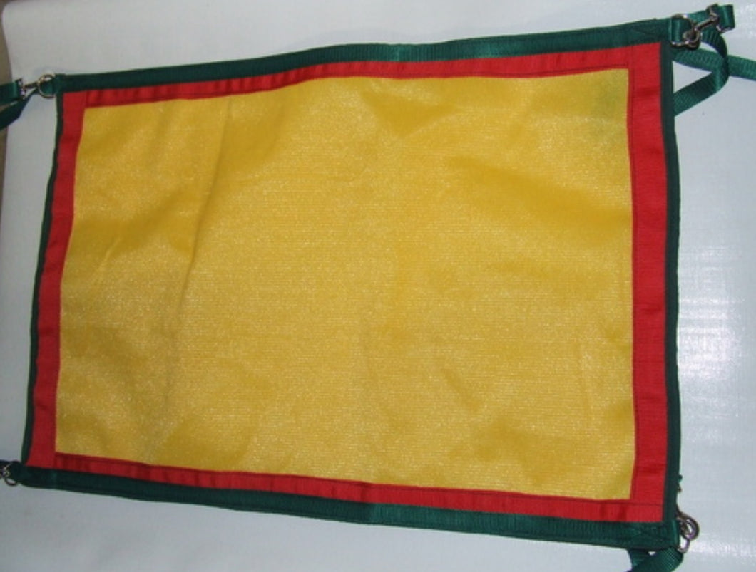 Ecotak yard/stable/gate/stall guard - Yellow, red & bottle green