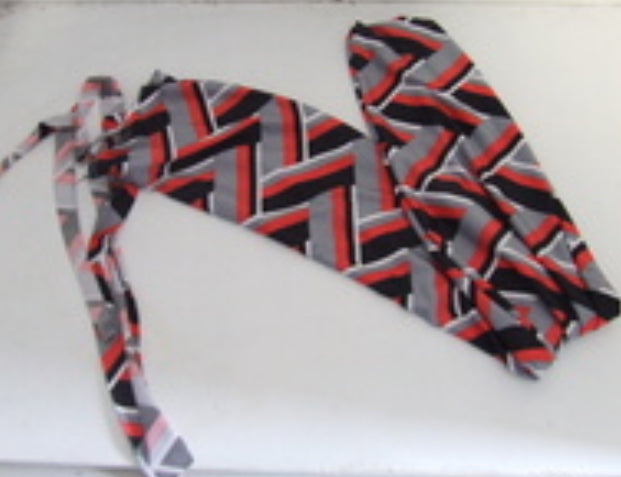 Ecotak Lycra Rugless Tail Bag - Red, black & grey Shetland