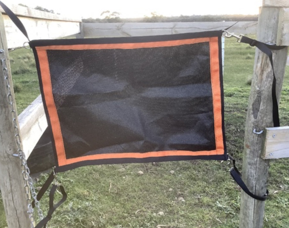 Ecotak yard/stable/gate/stall guard - Black & orange