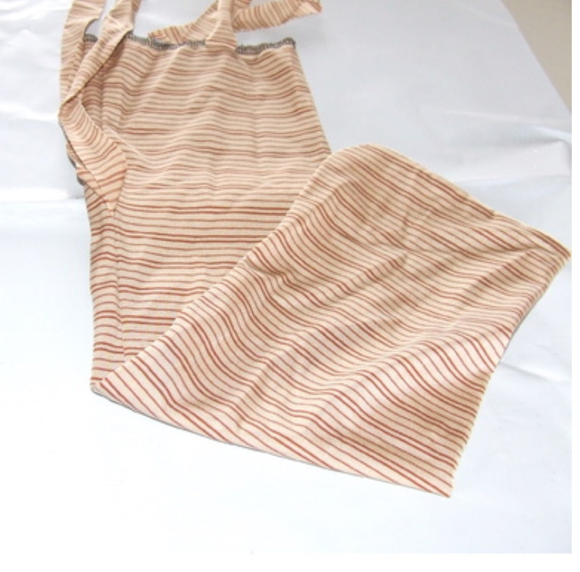 Ecotak Lycra Rugless Tail Bag - Tan Stripe Shetland