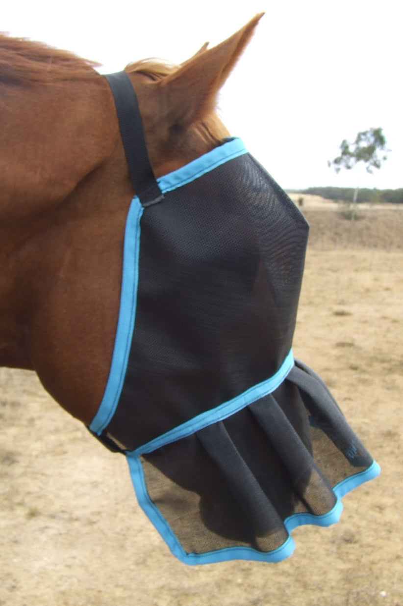 Ecotak fly Mask/Veil with Nose Skirt Frill