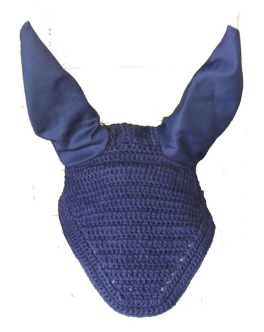 Ecotak Crochet Bonnet/Ear Net - Blue Full size