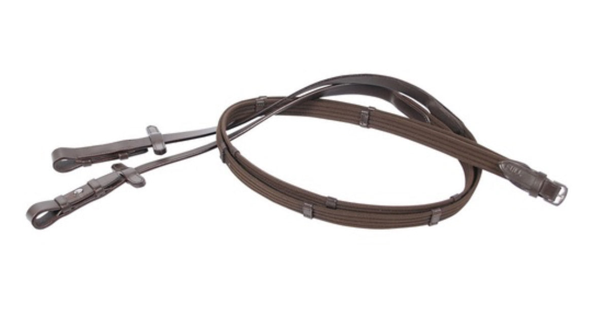 Harry's Horse Web Reins - Brown Full