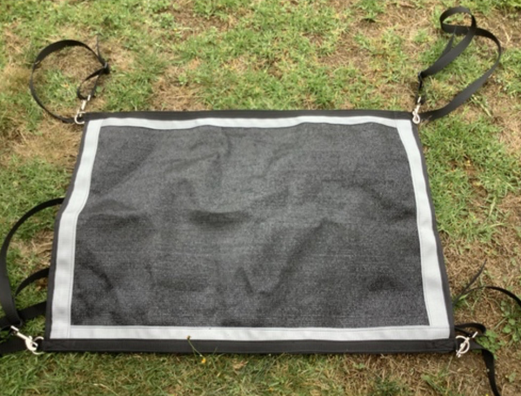 Ecotak yard/stable/gate/stall guard - Black & silver