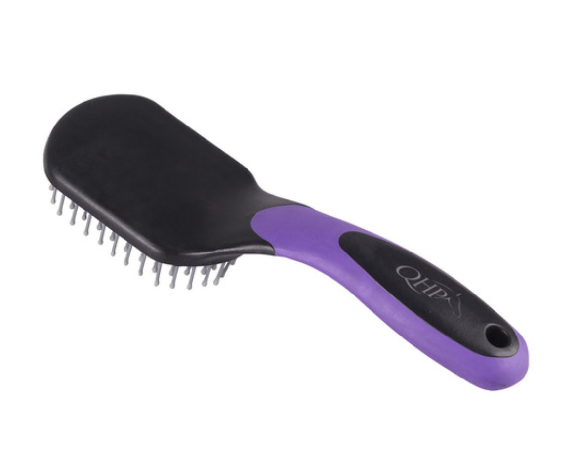 QHP mane and tail brush black/purple