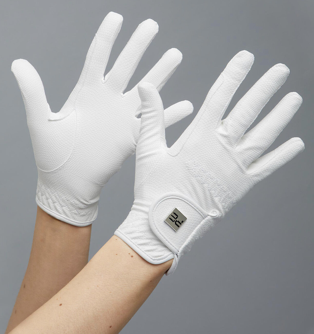 Premier Equine Metaro gloves - white 