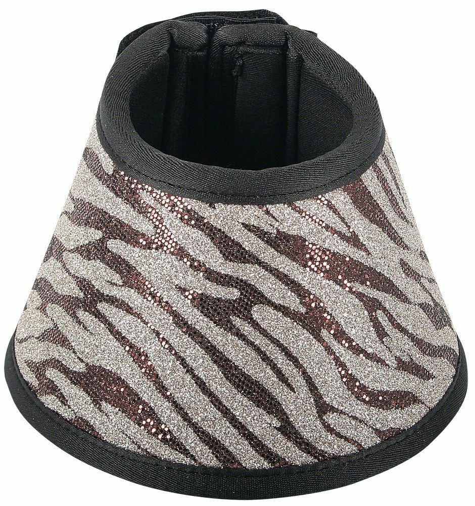 Harrys Horse Safari Over Reach Bell Boots Zebra Print  Harry's Horse