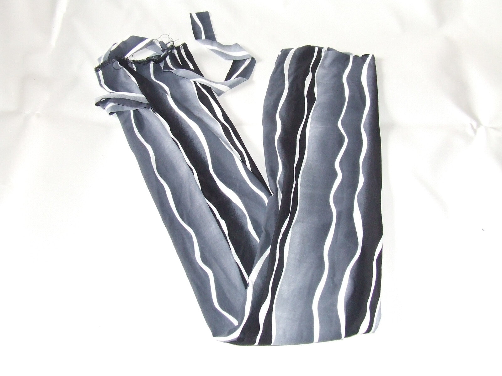 Ecotak Lycra Rugless Tail Bag - Black grey stripe Ecotak