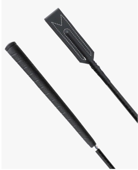 Premier Equine Foligno Jumping Bat/Whip - Black Premier Equine