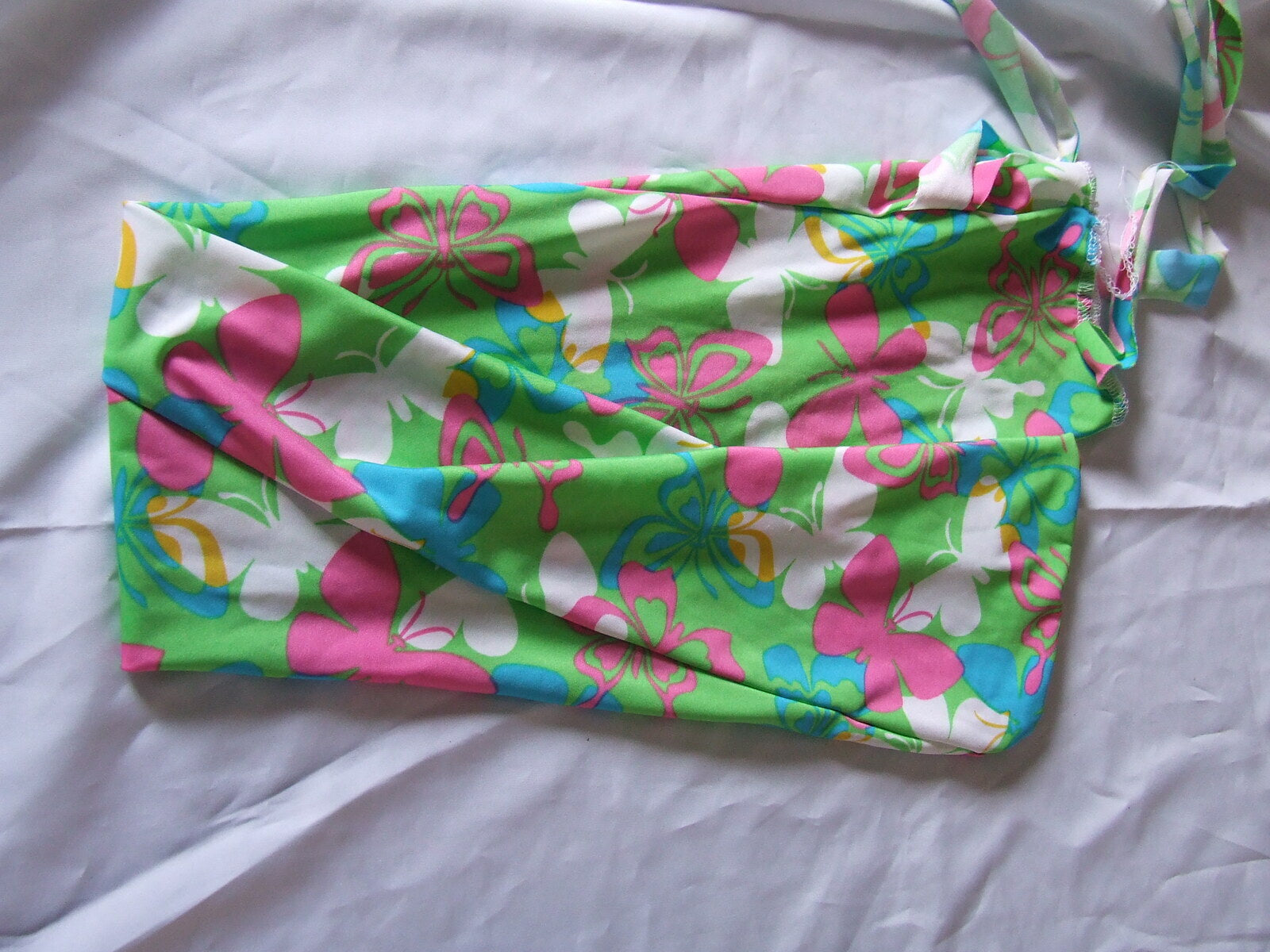 Ecotak Lycra Rugless Tail Bag - Green Butterflies Ecotak