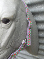 Ecotak purple check halter/headstall  Ecotak