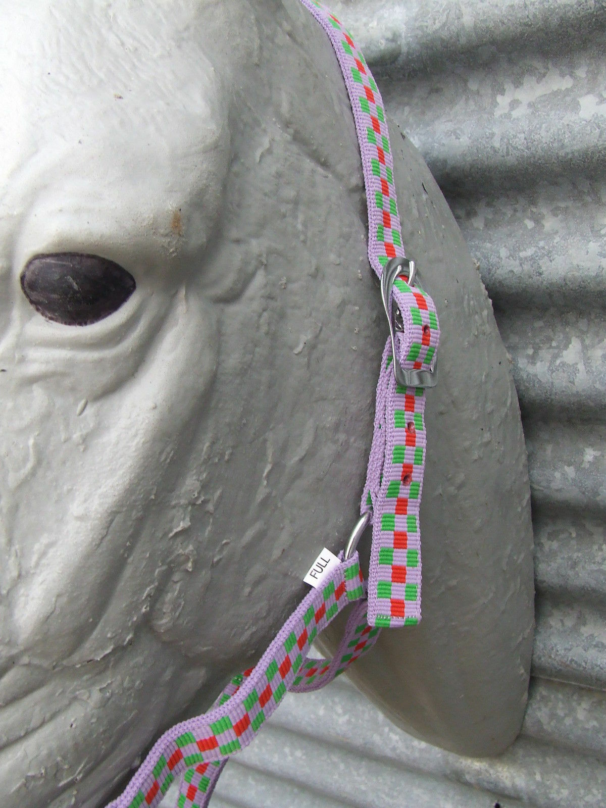 Ecotak purple check halter/headstall  Ecotak