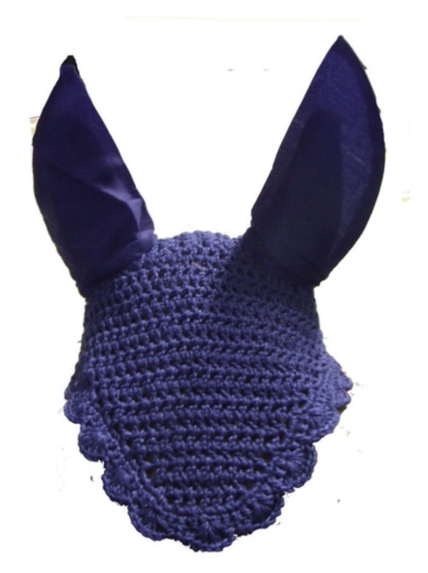 Ecotak Crochet Bonnet/Ear Net - Blue Full size Ecotak