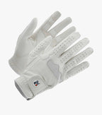 Premier Equine Ladies Mizar Leather Riding Gloves - White Premier Equine