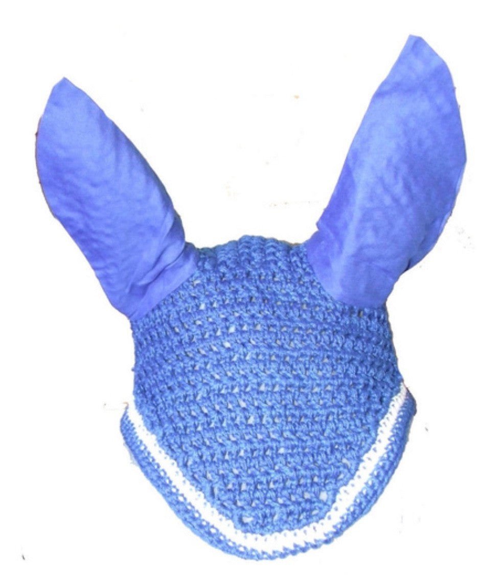 Ecotak Crochet Bonnet/Ear Net - Royal Blue Full size Ecotak