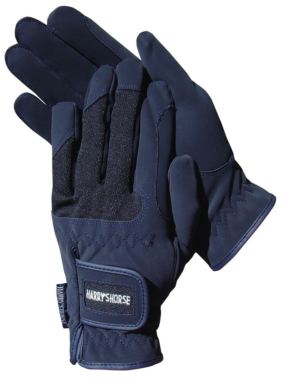 Harry's Horse Domy Suede Gloves - Navy Blue Harry's Horse