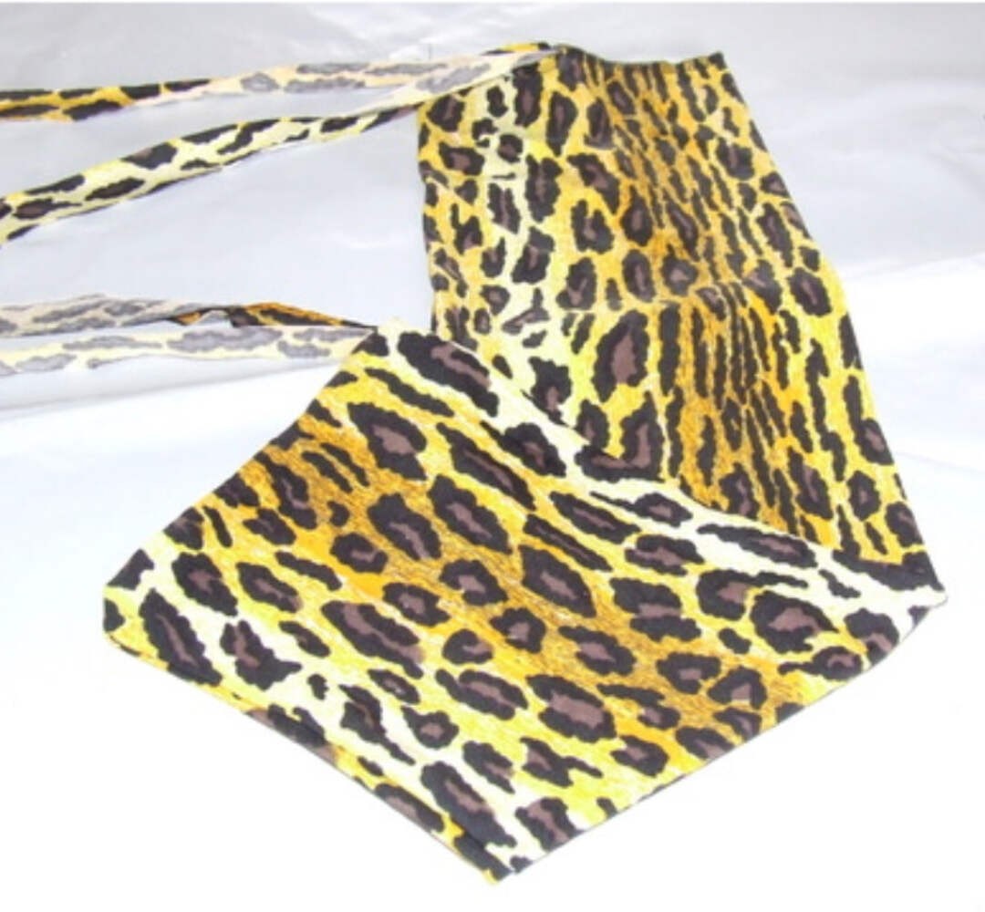 Ecotak Lycra Rugless Tie in Tail Bag - Leopard Print Ecotak