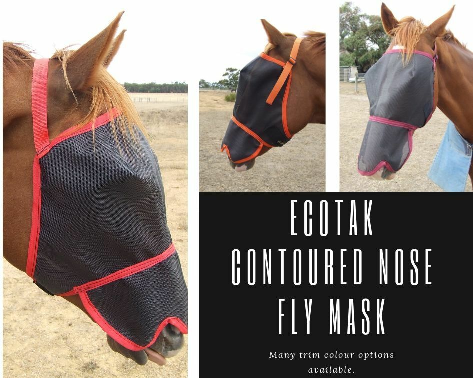 Ecotak Fly Mask/Veil with Contoured Nose Flap Ecotak