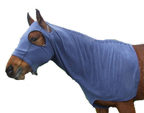 ECOTAK Bluey Grey polar fleece hood with bib Ecotak