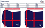 Harry's Horse Delux Full Size Dressage Saddle Pad - Navy Harry's Horse