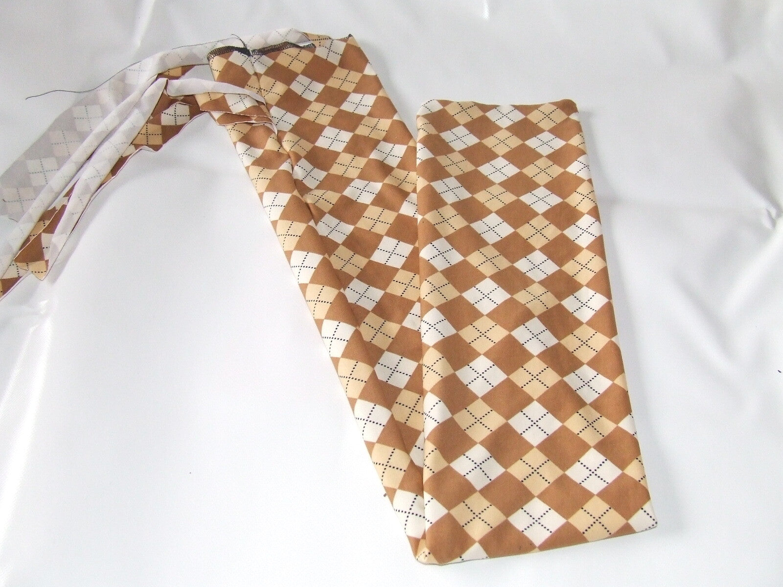 Ecotak Lycra Rugless Tie in Tail Bag - Argyle Print Ecotak