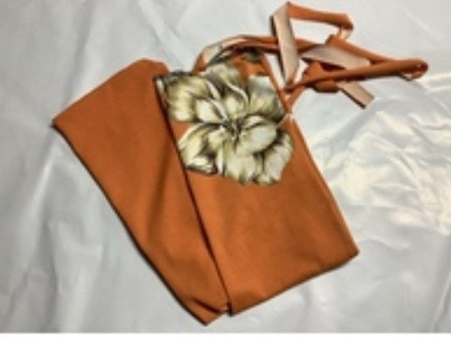 Ecotak Lycra Rugless Tail Bag - Orange Flower Shetland Ecotak