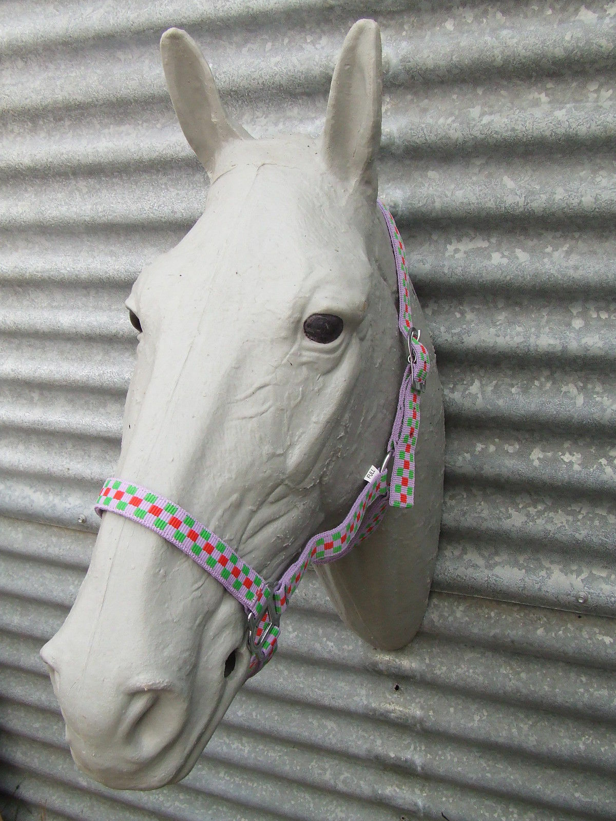 Ecotak purple check halter/headstall  Ecotak