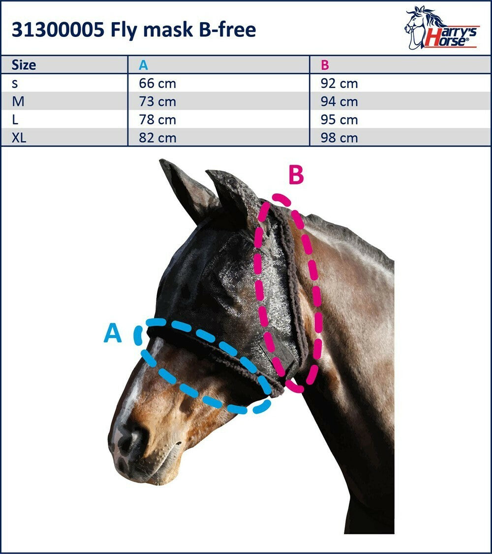 Harry's Horse B-Free Fly mask with nose &