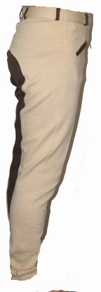 Ecotak 2 tone beige & brown jodhpurs Ecotak