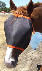 Ecotak fly mask/veil - orange