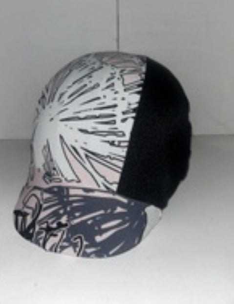 Ecotak Lycra Helmet Cover - black graffiti