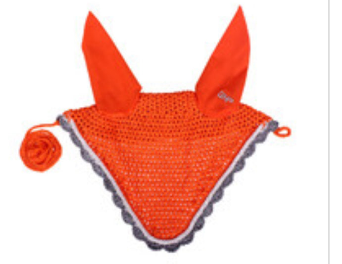 QHP colour ear bonnet - Orange Full