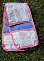 Ecotak Saddle Saver - Protect your saddle - Blue with pink & polka dots