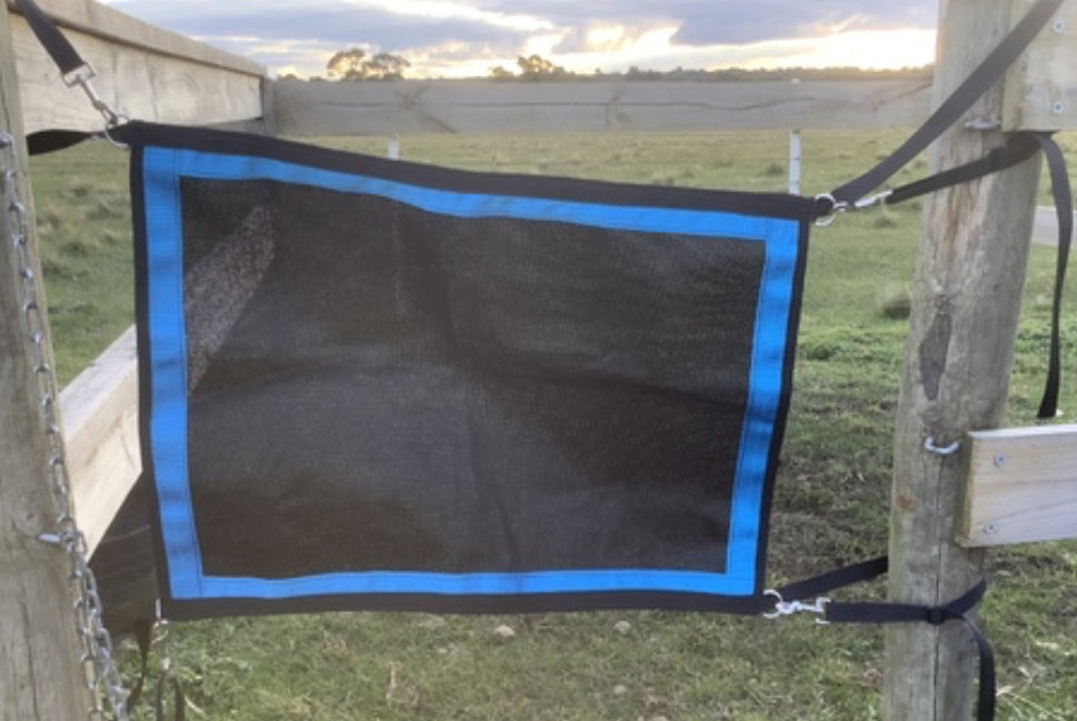 Ecotak yard/stable/gate/stall guard - Black & aqua