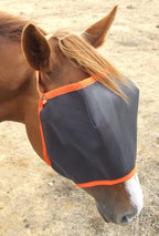 Ecotak fly mask/veil - orange