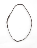 Premier Equine Altino Leather Neck Strap - Dark Brown