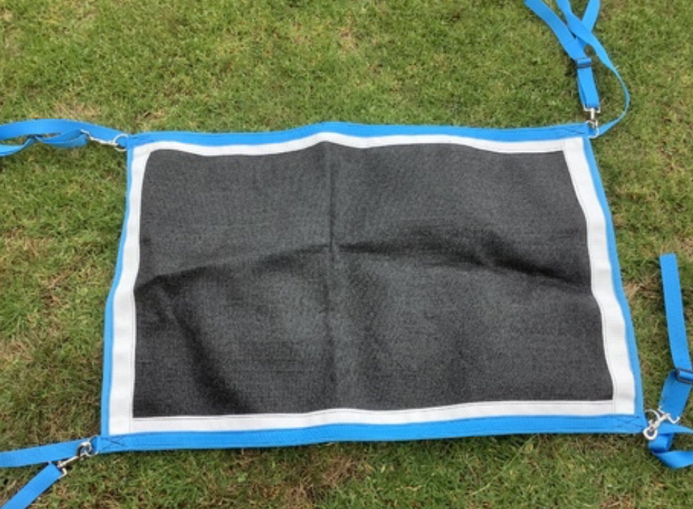 Ecotak yard/stable/gate/stall guard - Black, white & aqua