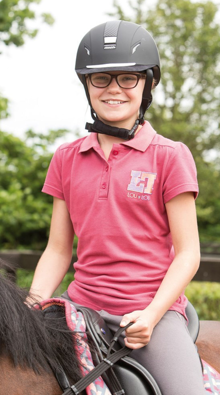Harry's Horse LOULOU Sandy Holly Berry Childrens size 10 polo