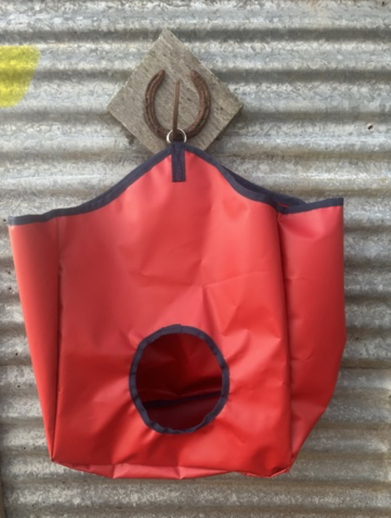 Ecotak PVC Hay Bag - Red & Navy