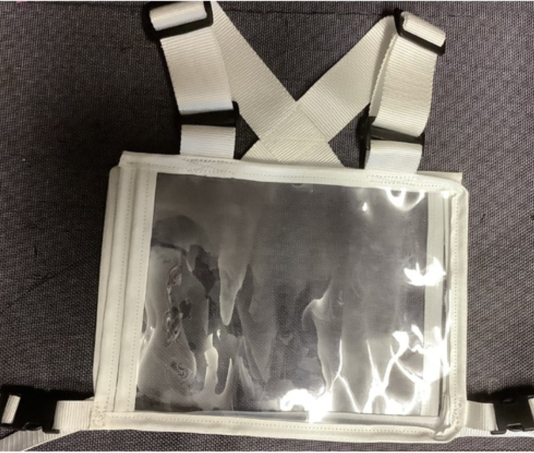 Ecotak Cross Country/Endurance Back Number Holder - White