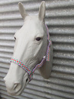 Ecotak purple check halter/headstall