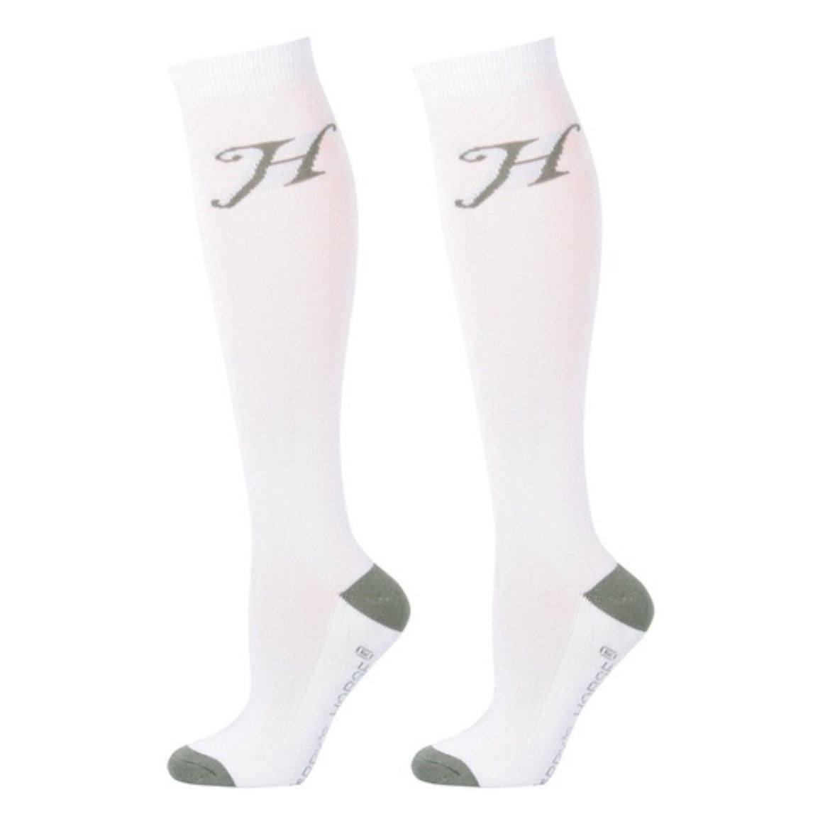 Harry's Horse Uni Long Riding Socks - White Large