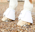 Premier Equine Carbon Wrap Over Reach Boots - white