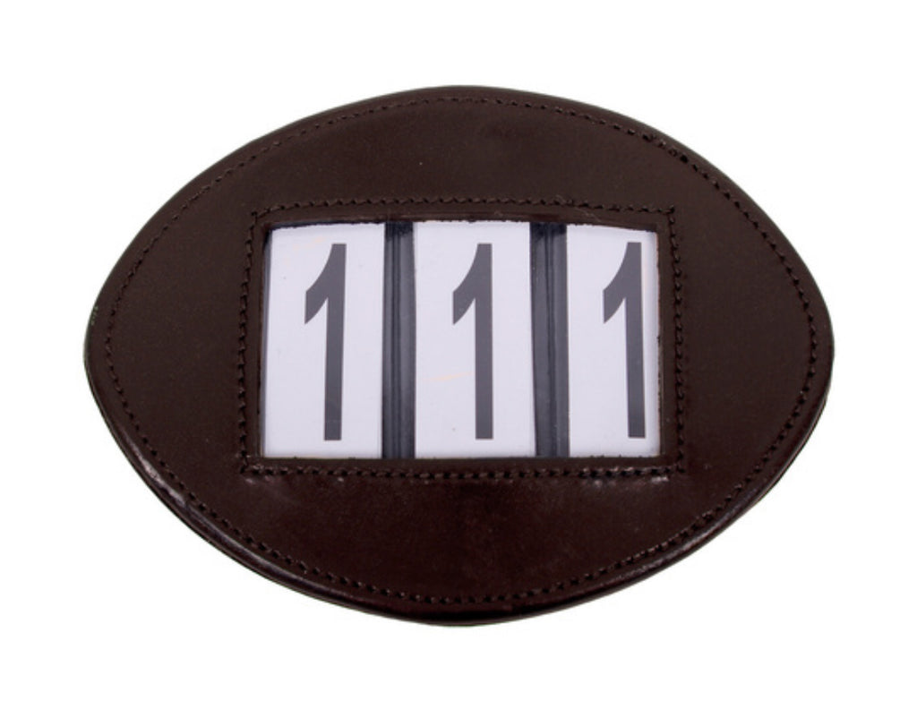 QHP Modeste bridle/saddle pad number - brown